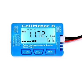 CellMeter 8 Многофункционален Дигитален Серво Хранене Тестер 2 S-8 S, Li-Po, Li-lon, Life, NiCd, NiMH RC резервни Части За Самолети