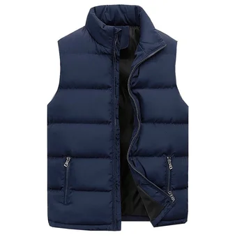 мъжко палто, жилетка, Есен-зима, големи размери, модерен ежедневни мъжки топло яке, обикновен мъжки якета от 100% полиестер, Азиатски Размер M-6XL