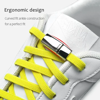 1 чифт Еластични Магнитни Връзки За обувки, Маратонки, Връзки, Връзки за обувки, Връзки за обувки, аксесоари За обувки, Дантели