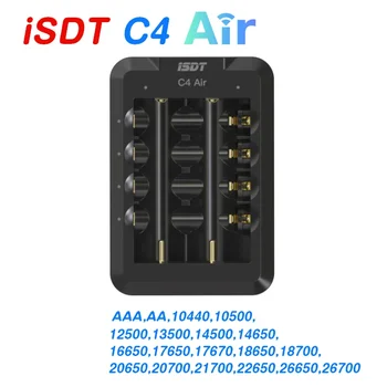 ISDT C4 Air 4A 6 Слотове USB Type-C вход Интелигентно Зарядно устройство с връзка към приложението за RC AA AAA Литиево-йонна Акумулаторна Батерия