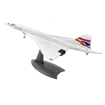 Модел Сверхзвукового пътнически самолет Concorde 1/200 за събиране на статични екрани