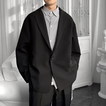 Блейзери в корейски стил, Мъжки Модни Свободни Сака на една пуговице, Мъжки Ежедневни Градинска Универсална Просто Облекло, блузи, 5 Цвята