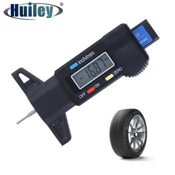 Цифрова Линия Определяне на Дълбочината на гуми машина за висока точност Глубиномер 0-25 мм Дебелометрия LCD екран Штангенциркуль За Измерване на Дълбочина Автомобилни гуми