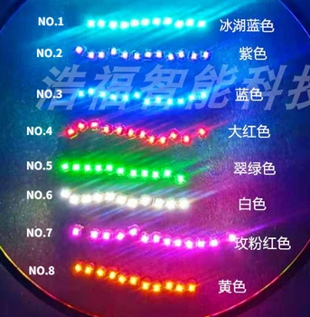 Един-към-много Безжичен Източник на захранване Лампи Мъниста Цветни Led Сензорни Лампи Безжично Предаване на храна