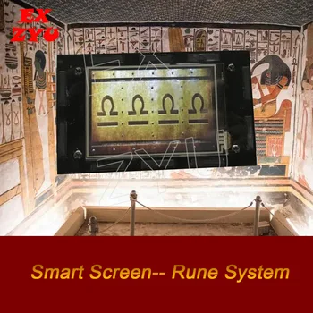 Бягство игри интелигентни екран руна подпори рунная система Египетски Руна регулиране на 4 Руни, за да отключите руна escape room подпори EX ZYU
