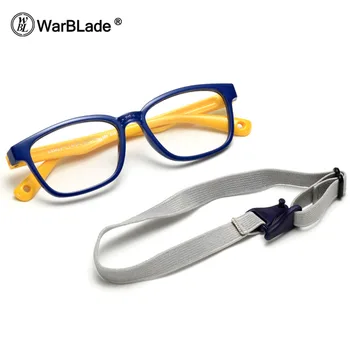 WarBLade 2020 Гъвкави Детски слънчеви Очила С Каишка, Очила с Квадратни Рамки За Малки Момчета И Момичета, Оптични Рамки за очила За Късогледство TR90