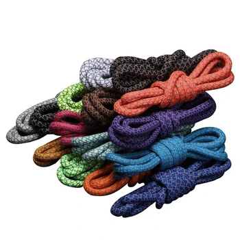 Светлоотразителни Шнурове Кръгли Ремък Ремък Въже Въжета за Маратонки, Спортни Обувки 120 СМ