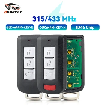 Dandkey Keyless go Smart Remote ключ 315 Mhz 434 Mhz ID46 за Mitsubishi Lancer Outlander Mirage ASX OUC644M-KEY-N / G8D-644M-KEY-E