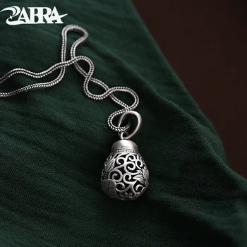 ZABRA S990 сребро Куха висулка-саше Мъжете могат да се отварят и прибират нещата в модни аксесоари за колиета