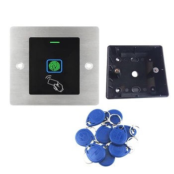 Тагове за достъп до дверному замъка порта 1000 потребители WG26 Водоустойчив IP66 Биометричен пръстов Отпечатък RFID Контролер за Достъп до Врати RFID Четец Карти