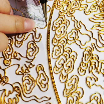 10 м перегородчатая перегородчатая емайл златна тел глинозем материал на плоска тел цветна пясъчната живопис занаят живопис златна тел сам инструмент