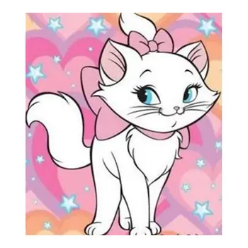 Богат кот САМ пълна диамантена живопис карикатура сладък котка с рамка точков диамантена пръчица диамантена живопис спалня декоративна живопис