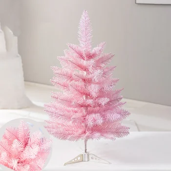 Розова Коледно Дърво Украса За Дома Фентъзи Приказка Коледно Дърво Вечерни Украса Коледен Подарък-Коледна Елха 60 см