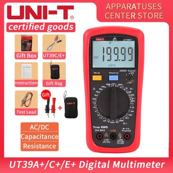 UNIT UT39E + AC/DC 20A 1000 В Ръчен Цифров Мултицет Автоматичен Диапазон на Истинското Квадратична стойност UT39A + UT39C +