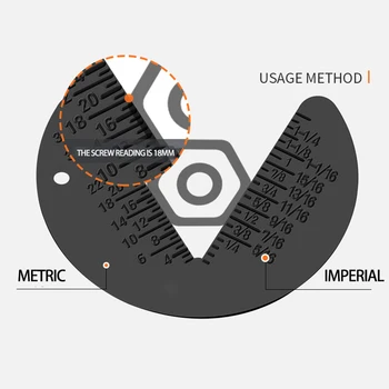 Винт Болт Гайка Резба Измервателен манометър Размер на измерване От G1/8 до G1-3/8 Контролни манометри Стандарти за контрол на Метрична 64x49x2,5 мм