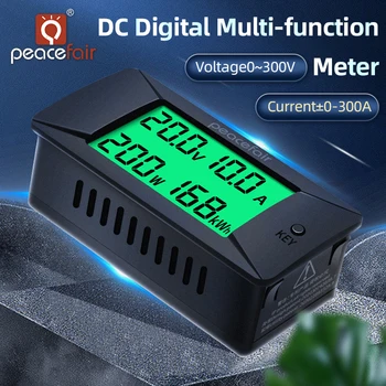 Peacefair PZEM-025 12 Акумулатор Тестер Индикатор за Зареждане Освобождаване на Напрежение Dc Дигитален Волта Амперметър кВтч Брояч на енергия 0-300A