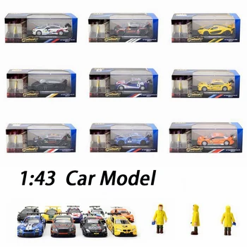 1:43 RS5 C63 M3 M4 DTM M6 GT3 McLaren P1 GTR34 M850i Състезателни Лети под налягане модели Кошници за Кола За Детски Играчки в кутията на дисплея