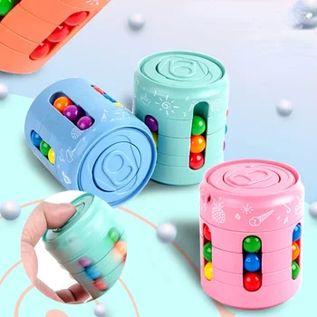 Магически Въртящи Боб Пъзел Куб Игра на Децата на Възрастни Игра За Облекчаване на Стреса Монтесори Развивающий Фабрика Допир Играчка за Деца, Подарък