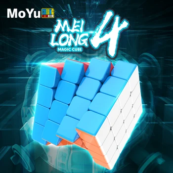 MoYu MeiLong 4x4x4 Магически Куб 4 ×4 Рубик Професионална Бързо пъзел игра 4x4 Непоседа Детска Играчка Безплатна Доставка Rubix Cubo Magico