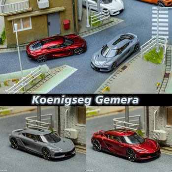 HKM 1:64 Koenigseg Модел Автомобил Gemera Хибриден Спортен Рафтинг Колекция Диорами Миниатюрни Играчки Carros