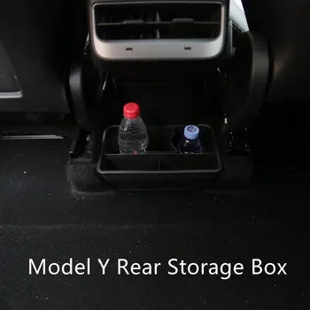 За Tesla, Модел Y Задна Кутия За Съхранение Модел Y Подлакътник Скоростна Кутия За Съхранение Промяна На Интериора Автоаксесоари Интериор