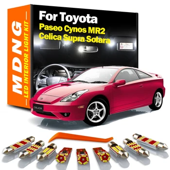 MDNG Canbus Без Грешка За Toyota Paseo Cynos Coupe MR2 Celica Supra Solara LED Интериор Карта Купол Крушки Комплект Аксесоари за Автомобили