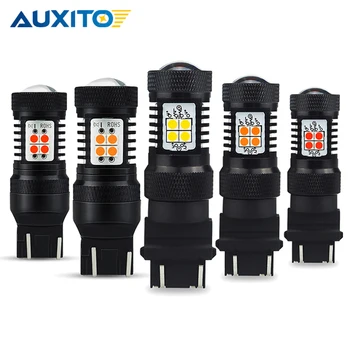 AUXITO 2x BA15S P21W 1156 LED T20 W21W 7443 W21/5 7440 W led Лампа Указател на завоя T25 P27/7 W Стоп-сигнали на задна скорост DRL Авто Лампа