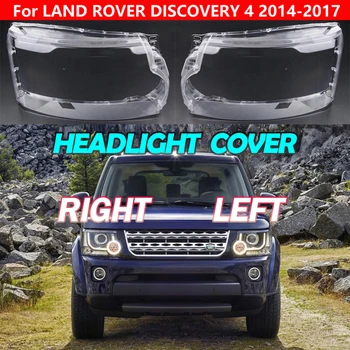 За Land Rover Discovery 4 LR4 2014 2015 2016 2017 2018 Фаровете Прозрачен Капак Лампа Корпус фарове Обектив От плексиглас