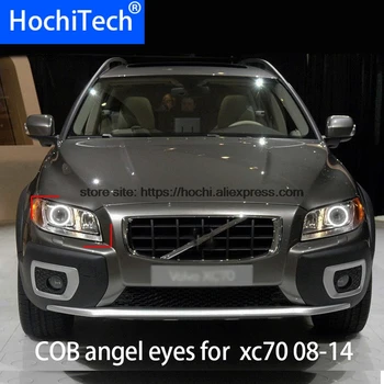 За Volvo XC70 2008 2011 2012 2014 COB Led флуоресцентна Светлина Бяла Halo Cob Led Ангелски Очи Пръстен Без грешки Ултра ярък