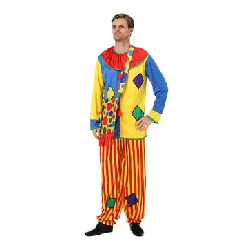 Възрастни Клоуни Костюм за Хелоуин за Мъже Жени Cosplay Маскарад Цирк на Ужасите Страшно Забавни Вечерни Дрехи За Изказвания Раница