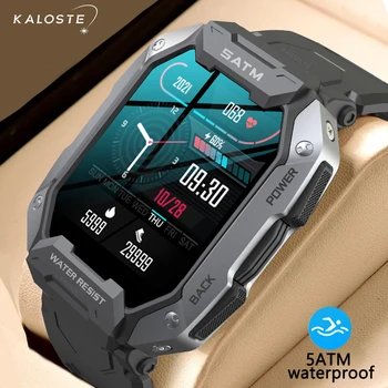 KALSOTE 1,71-инчов Смарт Часовници за Мъже с Крачкомер За Плуване, Спортен Фитнес Тракер, IP68 Водоустойчив Bluetooth SmartWatch За Android и IOS