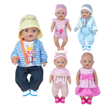 2022 Нов костюм е Подходящ за кукли 43 cm 17 инча, дрехи за новородени, аксесоари за кукли, детски подаръци за рожден ден