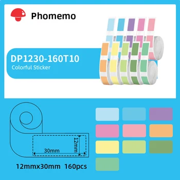 Phomemo D30 Залепваща Термоэтикеточная Хартия от Водоустойчив и устойчив на Спукване Подходящ за Семеен Организатор Супермаркет и Кетъринг