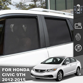 За Honda CIVIC IX 2011 2012 2013 2014 2015 2016 Авто Козирка Магнитен Предни Предното Стъкло на Окото Завеса Задното Странично Прозорец на сенника