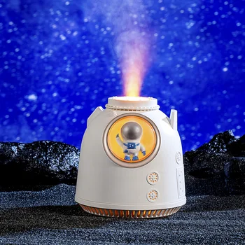 260 МЛ Космически Капсули Овлажнител на Въздуха USB Ултразвукова Студената Мъгла на Ароматерапевтични Дифузер за Вода с Led Подсветка Astronaut Humidificador