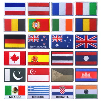 Испания, САЩ, Украйна, Русия, Австралия Флаг на Германската Нация Знамена Страни Нашивка, Бразилия, Мексико, Европа Бродирана Апликация нашивка икона