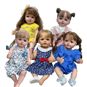 2022 най-Новите Кукли Реборн Бети Изрисувани Ръчно С Вкоренените Коса, Напълно Меки Винилови Реалистични Bebe Reborn Bambole Reborn кукла реборн