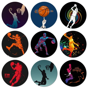 Икони метал Брошки украса на иконите штырей икони баскетбол спорт 58мм прикрепени икони за декорация на облекла раницата