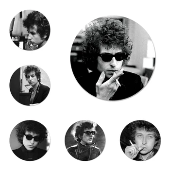 Американски Рок Иконата Боб Дилън За Пушачи Брошка на Жени Аксесоари За Дрехи Раница Украса на подарък